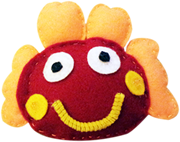 DULLHOUSE手作娃娃網站，螃蟹娃娃完成品欣賞圖