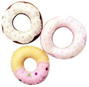 DULLHOUSE手作娃娃網站，甜甜圈娃娃完成品欣賞圖