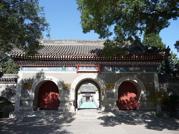 中國 北京 白雲觀 門口