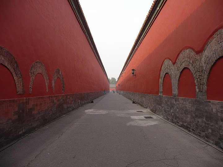 中國 北京 故宮 長走道