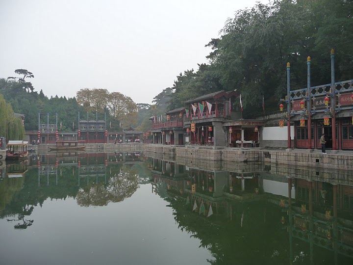 中國 北京 頤和園 蘇州街