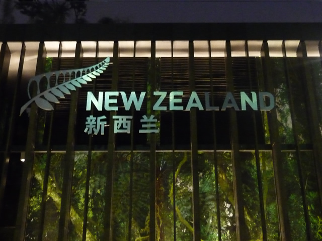 中國 上海世博 紐西蘭館 夜晚外觀